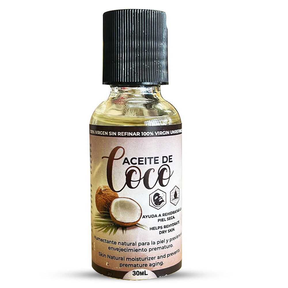 Aceite de Coco Virgen 30 ML. Coconut Oil Virgin