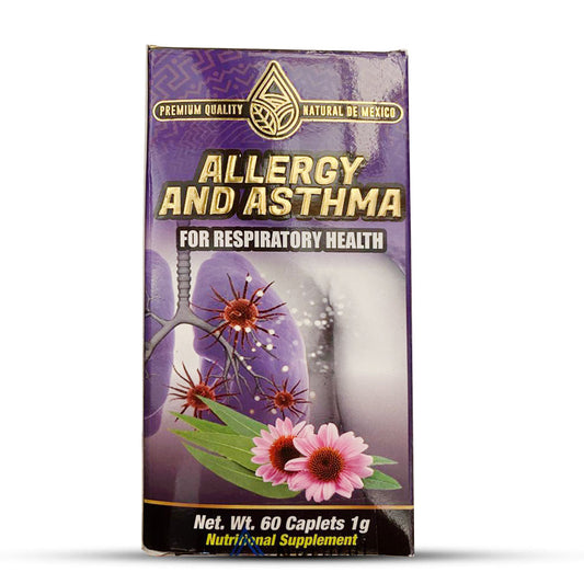 Suplemento Asma y Alergia Asthma and Alergy Suplement 60 Caplets