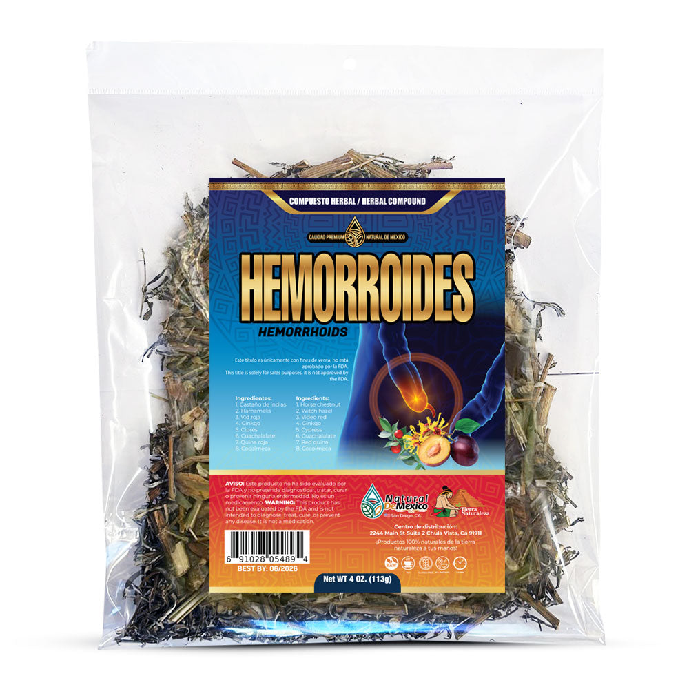 Compuesto Herbal Hemorroides Hemorrhoids 4 onzas Tea Te 4 Oz.