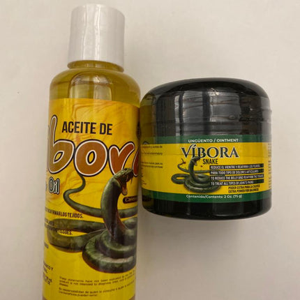 Aceite y Unguento de Vibora Ointment Snake Oil