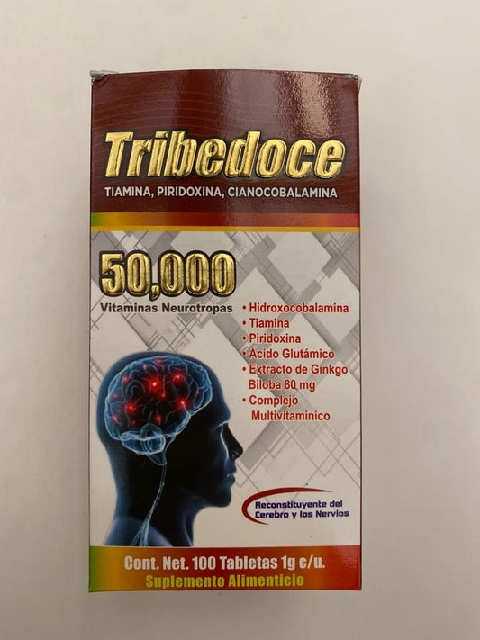 Suplemento Basico Tribedoce 50,000 50000 Contenido 100 Tabletas