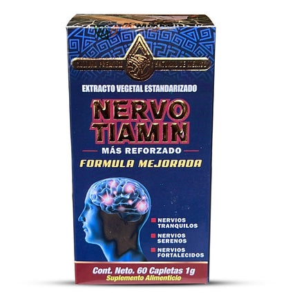 Suplemento Nervo Tiamin Reforzado Formula Mejorada Extracto Vegetal Estandarizado