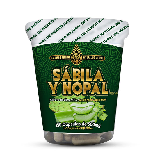 Suplemento en Sabila y Nopal Supplement 150 Capsulas