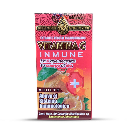 Suplemento Vitamina C Inmune 60 Caplets Extracto Vegetal Estandarizado