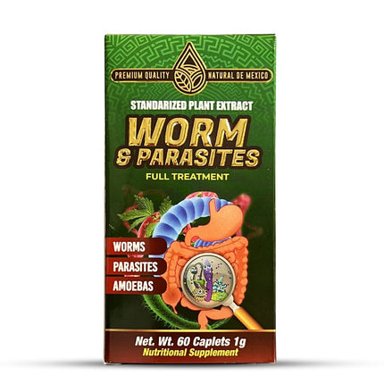 Suplemento Saca Lombrices Worm and Parasites Removal Supplement 60 Caplets