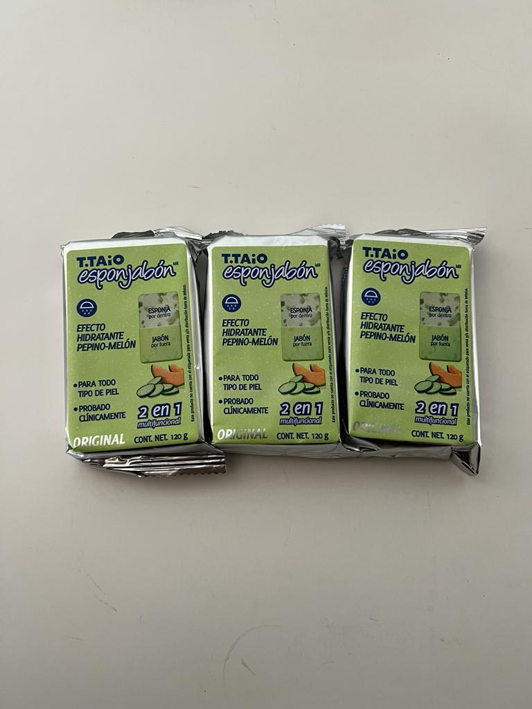 TTAio esponjabon Hidratante Pepino-Melon 2 en 1 120 gramos