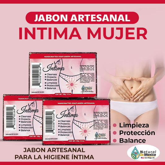 Intima Mujer Soap Bar Jabon de Barra 3 pack
