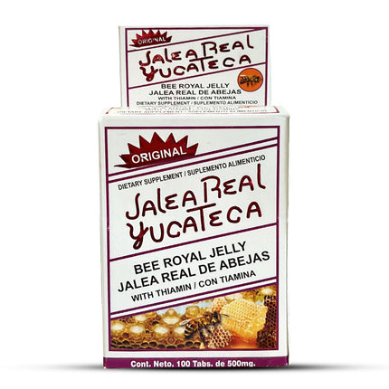 Jalea Real Yucateca Con Tiamina Acido Folico Vitamina E 100 Tabletas