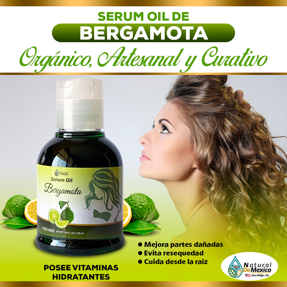 Shampoo de Bergamota Moringa y Romero Pack 2 + 1 Serum Oil