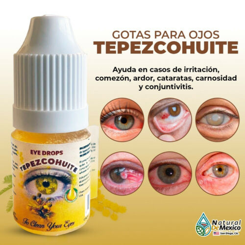 Gotas de Tepezcohuite Pack de 2 para limpiar y curar tus ojos naturalmente